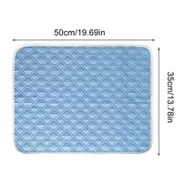 Pet Cooling Pad Summer Cooling  Bed Extra Large For Small Big Dogs Pet Accessories Cat Durable Blanket Sofa Cat Ice Pad Blanket mėlyna