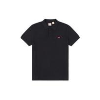 Levis Embroidered Flag Logo Short Sleeve Polo Men Tops Black 35883-0007 S