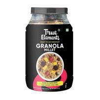 Millet Granola 900g by True Elements - Crunchy Granola With 21% Millets (Jowar & Bajra) | Granola For Breakfast | Diet Food | High Fibre Cereal