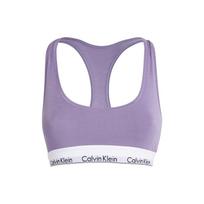 Calvin Klein Letter Print Fixed Strap Sports Bra Women underwear Purple F3785-541 XS
