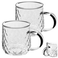KADAX Stiklinės arbatai su rankenėle 350ml 4x