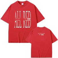 Rapper Playboi Carti Opium T Shirt ALL RED Album Graphic T-shirt Men Women Fashion Hip Hop Cool Tshirt Men's Oversized T-shirts S