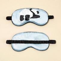 Imitated Silk Eye Patch Shading Sleep Panda Eye Mask Eyepatch Travel Relax Cover Eyeshade Health Sleeping Shield Eye Care Tools