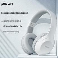 Picun B-01S Wireless Bluetooth Gaming Headset balta pilka spalva