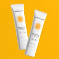 Cell Fusion C Derma Relief Sunscreen — Mild Mineral Sunscreen for Sensitive & Family Use SPF50+ PA++++ (50ml × 2)