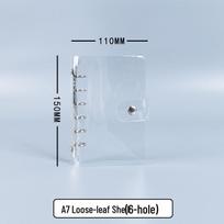 A7/A5/A6/A4/B5 Skaidrus PVC planuoklis su žiediniu segtuvu ir sąsiuvinio viršeliu Wholesale Available