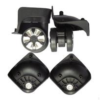 2 Pcs Trolley Case Luggage Wheel Universal travel accessories DIY Replacement Wheels A78 Black