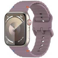 Silicone Strap For Apple Watch 11 46mm 42mm Series 10 9 8 SE 3 45mm 41mm 40mm 44mm Sport Band Bracelet For iWatch Ultra 3 2 49mm Series 11 10 42mm violetinė
