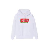 Levis FW22 Logo Print Drawstring Hoodie Women hoodies White A3798-0002 S
