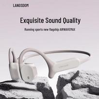 Langsdom AirWaveMAX Open-Ear Bone Conduction Bluetooth Headphones