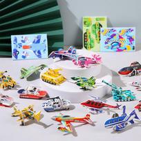 3D 30Pcs Tank Plane Paper Diy Puzzle Children'S Toy Boy Birthday Party Gift School Reward Gift Pack Pinata Filler Children