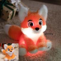 Fox Glow Light Up Stuffed Animal Led Night Light Fox Soft Plush Toy Adorable Birthday Children'S Day Valentines For Toddler Kids