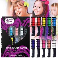 Hair Chalk Comb  10 Color Temporary Hair Dye Marker Set for Girls, Kids & Adults, Perfect for Halloween, Christmas, Birthday Parties & Cosplay 10PCS