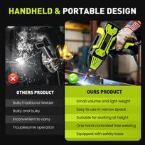 Portable 110V ARC Welder, IGBT Inverter Handheld Stick Welding Machine 20-200Amp