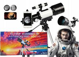 Teleskop Luneta Lornetka Zestaw Pro F30070M 300Mm Dodatki Prezent Dziecka