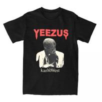 Kasdieniai Kanye West Yeezus marškinėliai vyrams moterims medvilniniai hiphopo repo marškinėliai marškinėlių spauda drabužiai S įvairiaspalvis