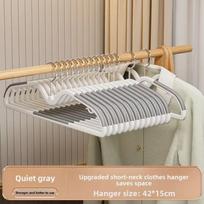 10PCS Set Short Neck Clothes Hanger Narrow Neck Design Saving Space Clothes Rack Closet Storage Anti Slip pilka