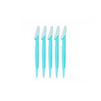 5pcs Safe Eyebrow Razor Straight Handle Scratch-proof Eyebrow Razor for Men and Women Novice Beginner Eyebrow Razor Blade