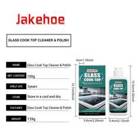 Glass stove cleaning and polishing agent; household kitchen cleaning agent for induction and ceramic stoves; removal cleaning. one size