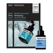 Mediheal Hyaluronic Acid Serum 40ml with Wrapping Serum Mask 2 Sheets Deep Hydrating Moisture Special Set