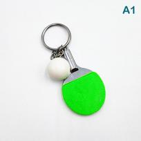 Ping Pong Ball Key Chain Table Tennis Keychain Racquet Keyring Racket Ring Bag Pendant Decoration Souvenir Gift