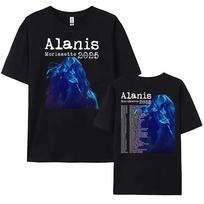 Alanis Morissette World Tour T-shirt Short Sleeve O-neck Women Men Oversized Y2k T-shirts Streetwear Hip Hop Unisex Tees Cotton Tops S įvairiaspalvis