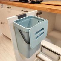 Space-Saving Silent Trash Can, 3/5L Eco-Friendly Sealed Waste Bin for Kitchen Office, No Electricity Required Odor-Lock Bathroom