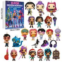 Kpop Demon Hunters Advent Calendar Acrylic Figurines With 24 Pieces For Holiday Celebration Gifts