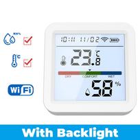Tuya Smart WiFi Temperature Humidity Monitor Wireless Backlight Hygrometer Thermometer Sensor APP Control Home Assistan