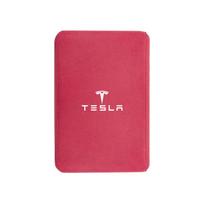 Car Armrest Mats Memory Foam Thickening Arm Rest Cushion 2024 For Tesla Model 3 Y S X Cybertruck Coil Bonina Juguete Roadster raudona