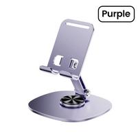 Olaf Rotating Table Cell Phone Holder Support Desktop Stand For iPad Samsung iPhone 15 14 13 Mobile Mount violetinė
