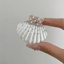 Hairpin Pearl Shell Hair Clip Acrylic Small Grab Clip Fashion Small Hair Claw  Travel Shell Hair Clip