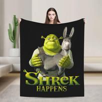 Art Shreks Cartoon Blanket Fleece All Season   Multifunction Warm Throw Blankets for Home Couch Rug Piece 100x150cm