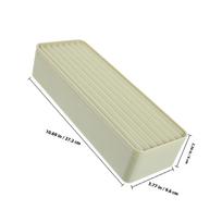 Data Cable Storage Organizer Box Desktop Wire Management Box Multi Compartment Cord Organizer Office Use žalia