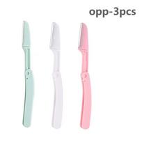 3Pcs Eyebrow Trimmer Face Blade Shaver Portable Eye Brow Epilation Hair Removal Safety Cutting Razors For Woman Makeup Tools