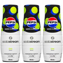 3X Syrop Sodastream Pepsi Max Limonka Bez Cukru Koncentrat Do Saturatora