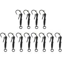 12PCS Carbon Steel Carp Fishing Hook with Barbed Fishing Hook Kit  Bottom Fishing 12PCS-4#,6#,8#