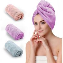 3Pcs Microfiber Hair Towel, Hair Wraps for Women Wet Hair, Fast Drying Hair Turban, Anti Frizz Head Towels Wrap for Curly Hair