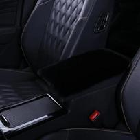 Winter Car Armrest Cover Warm Center Console Armrest Box Pad Cushion Soft Plush Auto Arm Rest Box Cover Car Interior Amagi Flocking Cloth&Autumn And Winter juoda