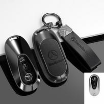 2025 Naujas cinko lydinio odinis automobilio nuotolinio valdymo pultelio dėklas apvalkalas Mercedes Benz C E S klasės GLC W206 W223 W214 E300 C260 C300 S450