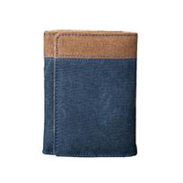 Fashion Trifold Men Short Wallet Credit Card Multi Slots Purse Coins Money Bag mėlyna