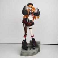 Anime Eva Rock Band Asuka Action Figure 33Cm Rock Style Beautiful Girl Model Statue Desktop Decoration Collectible Toy For Fans Gift