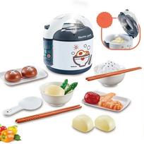 Kitchen 21Pcs Toys Set Realistic-Looking Voice Spray Rice Cooker Kids Pretend Play House Chef Appliances Educational Toy Gifts For Kids