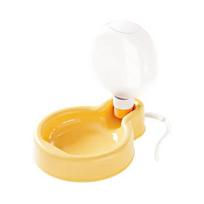 Foldable Dog Water Bottle Leak-Proof Pet Water Dispenser Portable Pet Water Bottle with Drinking Bowl for Dogs Cats Travel Hiking Outdoor Walking S geltona