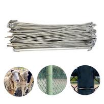 100pcs Multipurpose Stainless Steel Fence Fasteners Corrosions Resistant Fence Repair Ties for Home and Agricultural Use 1