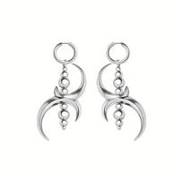 1Pair of Creative New Geometric Irregular Earrings, European and American Fashion Personality Exaggerated Trend Hip-hop Dark Punk Style Jewelry
