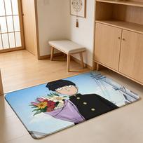 Anime M-Mob Psycho100 Floor Mat Absorbent Floor Mat Non-Slip Entrance Rug for Bathrooms Restrooms and Toilets 40cm x 60cm
