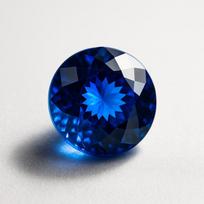 Sertifikuotas natūralus mėlynasis safyras 9 ct apvalaus pjūvio laisvas brangakmenis iš Šri Lankos 10.8 mm approx. mėlyna