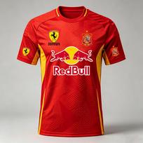 Summer New Red Bull Racing Suit X Spain Football Team Uniform XS