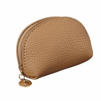 Unique Card Storage Pouch PU Leather Women's Wallet Gift Coin Storage Bag  Women Men chaki